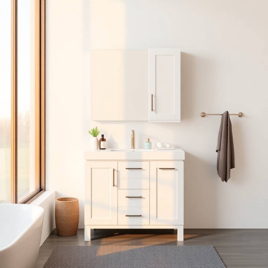 Commercial vanity designed for high traffic environments - Miraya Cabinetry