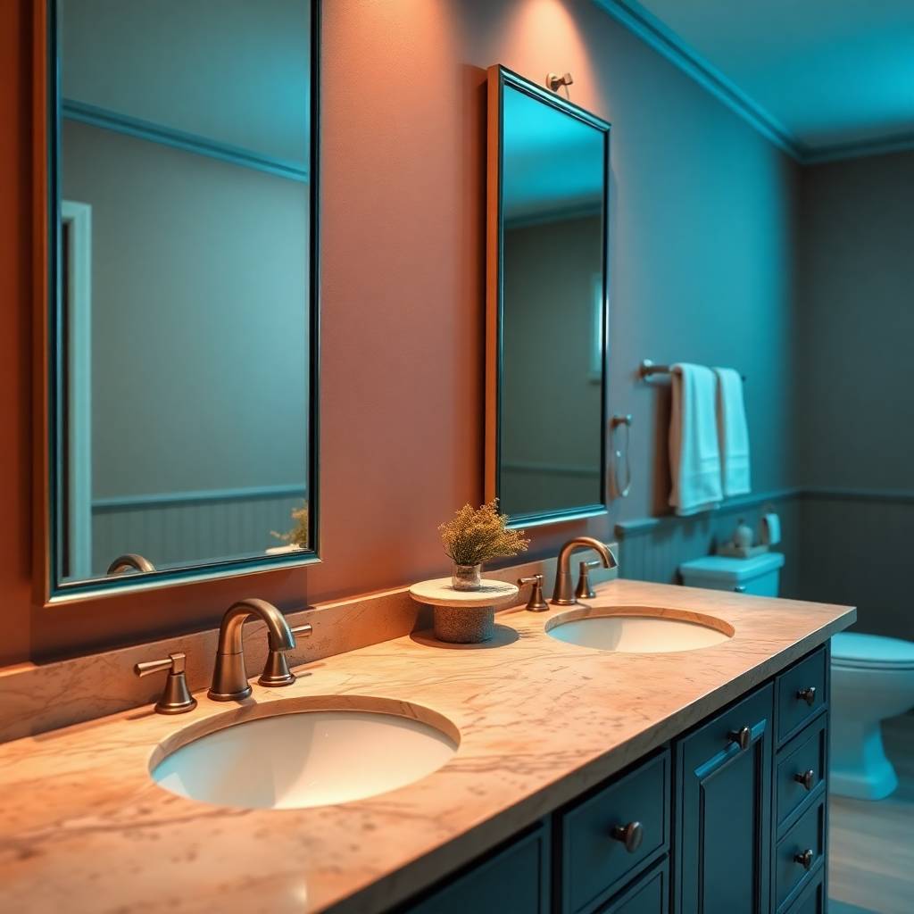 Classic freestanding vanity with ornamental legs - Miraya Cabinetry